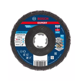  BOSCH EXPERT Lamelový brúsny kotúč stredný 125 x 22,2 N475 SCM X-LOCK