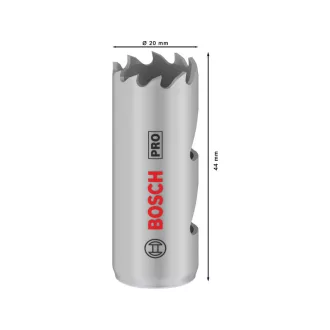   BOSCH PRO Kruhový výrez 20 mm (8% kobaltu) zo závitom Multi Material