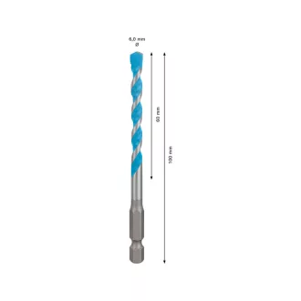   BOSCH EXPERT HEX-9 Multi Construction vrták 6,0 x 60/100 mm s 1/4" bitovým uchytením
