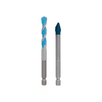   BOSCH EXPERT HEX-9 Hard Ceramic + Univerzálny vrták 8 mm 1/4" bitový držiak (2 ks)