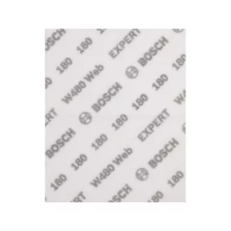   BOSCH EXPERT W480 Brúsna sieť prateľná 140 x 115 mm /P180 (2 ks)