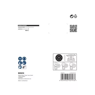   BOSCH EXPERT O780 Foil Tepovací brúsny disk 125 mm / P60 s keramickými zrnami (6 ks)