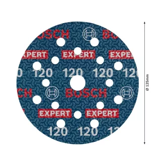   BOSCH EXPERT O780 Foil Trhací brúsny kotúč 125 mm / P120 keramické zrná (6 ks)