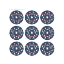 BOSCH EXPERT O780 Foil Súprava brúsnych kotúčov na suché brúsenie 9 dielna 125 mm keramické zrná