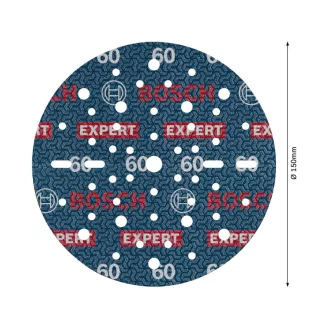   BOSCH EXPERT O780 Brúsny disk s jemným zrnitým povrchom 150 mm / P60 s keramickými zrniečkami (6 ks)