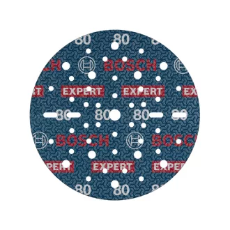   BOSCH EXPERT O780 Brúsny kotúč na suché zipsy 150 mm / P80 keramické zrná (6 ks)