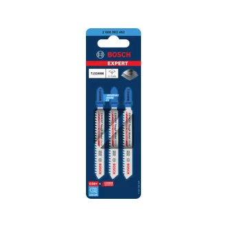   BOSCH EXPERT Dekupírovacie pílové listy pre nerezové plechy T155HHM 92 mm / 2,54TPI (3 ks)