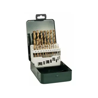   BOSCH Sada skrutkových vrtákov 19 kusov 1,0-10,0 mm HSS-TiN DIN 338