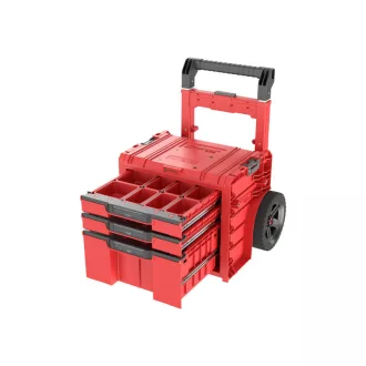   QBRICK SYSTEM PRO 2.0 Vozíková zásuvková skrinka na náradie 3 Red Ultra HD