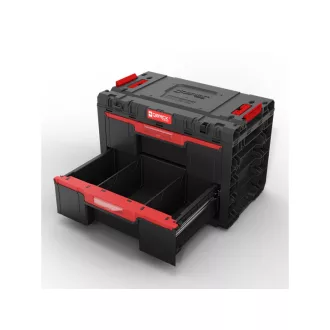 QBRICK SYSTEM PRIME Box na náradie s 2 zásuvkami Basic