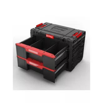 QBRICK SYSTEM PRIME Box na náradie s 2 zásuvkami Basic