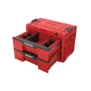 QBRICK SYSTEM PRIME Box na náradie s 2 zásuvkami Red Ultra HD