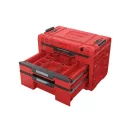QBRICK SYSTEM PRIME Skrinka na náradie s 3 zásuvkami Red Ultra HD
