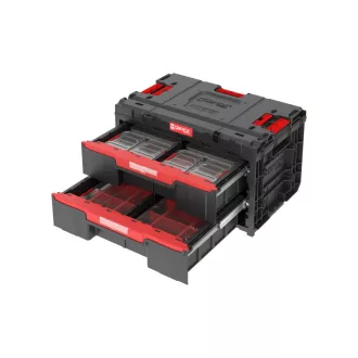   QBRICK SYSTEM ONE 2.0 Box na náradie s 2 zásuvkami a 10-dielnym organizérom
