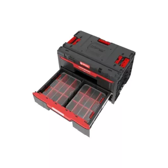   QBRICK SYSTEM ONE 2.0 Box na náradie s 2 zásuvkami a 10-dielnym organizérom