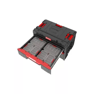   QBRICK SYSTEM ONE 2.0 Box na náradie s 2 zásuvkami a 10-dielnym organizérom