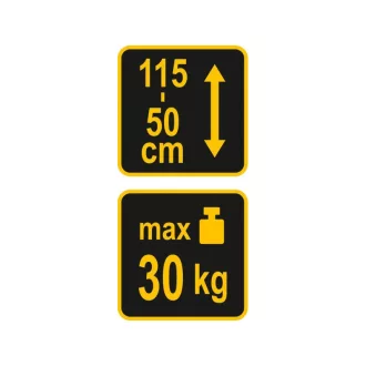 VOREL Teleskopická nosná tyč 500 - 1150 mm 30 kg