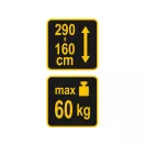 VOREL Teleskopická nosná tyč 1600 - 2900 mm 60 kg