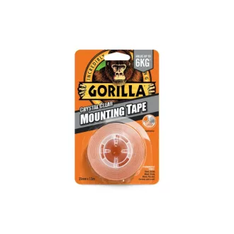   GORILLA Obojstranná lepiaca páska krištáľovo čistá 25,4 mm x 1,52 m