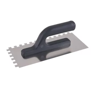   Zubaté hladidlo 125 x 270 mm inox s plastovou rukoväťou 10 x 10 mm