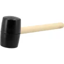 VOREL Gumové kladivo 600 g drevená násada 70 mm