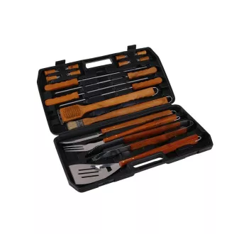 Grilovacia súprava v nerezovom 18-dielnom kufríku