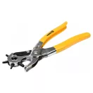 VOREL Kožené prepichovacie kliešte revolver 220 mm 2,5-5 mm