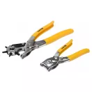 VOREL Kožené prepichovacie kliešte s revolverom a koženou nitovačkou + 100 nitov