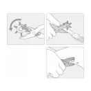 VOREL Kožené prepichovacie kliešte s revolverom a koženou nitovačkou + 100 nitov