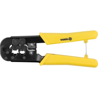   VOREL Krimpovacie kliešte pre UTP sieťové/RJ45 a telefónne/RJ11 káble