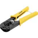 VOREL Krimpovacie kliešte pre UTP sieťové/RJ45 a telefónne/RJ11 káble