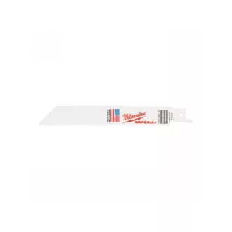   MILWAUKEE Šablový pílový list 150/2,5/1,8 mm bimetal (drevo, kov, plast) (5 ks)