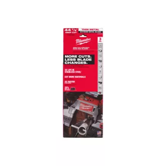   Pílový pás MILWAUKEE s rozstupom zubov 1139,83 mm x 2,1/1,8 mm / 12/14TPI bimetal (3 ks)