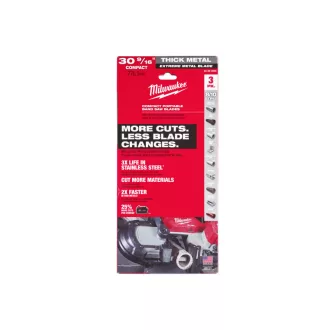   Pílový pás MILWAUKEE 776,29 mm x 3,1/2,5 mm rozstup zubov / 8/10TPI bimetal (3 ks)
