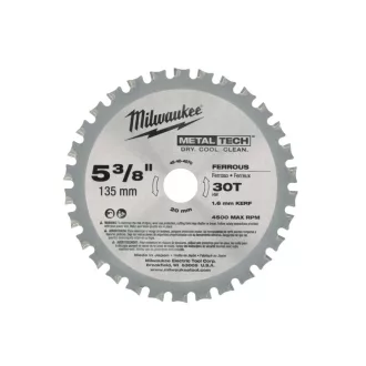 MILWAUKEE Pílový kotúč na kov 135 x 20 x 1,6 mm /30T