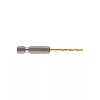   MILWAUKEE Vrták 2,5 x 62/19 mm HSS-G TiN, červená HEX - Shockwave™ (2 ks)