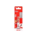 MILWAUKEE Vrták 3,2 x 66,5/23 mm HSS-G TiN, červená HEX - Shockwave™ (2 ks)