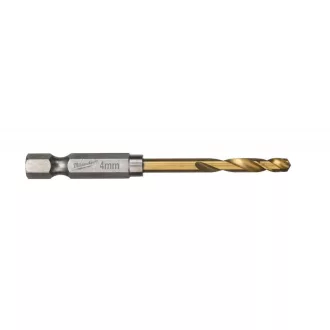   MILWAUKEE Vrták 4,0 x 71,5/26 mm HSS-G TiN, červená HEX - Shockwave™ (2 ks)