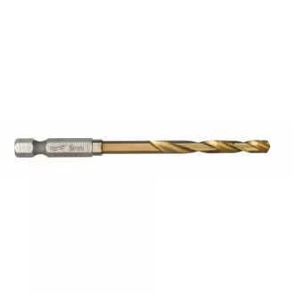   MILWAUKEE závitovkový vrták 5,0 x 80/31 mm HSS-G TiN, červená HEX - Shockwave™