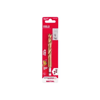   MILWAUKEE závitovkový vrták 11,0 x 125/80 mm HSS-G TiN, červená HEX - Shockwave™