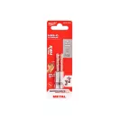 MILWAUKEE Vrták 3,0 x 65/23 mm HSS-G TiN, červená HEX - Shockwave™ (2 ks)