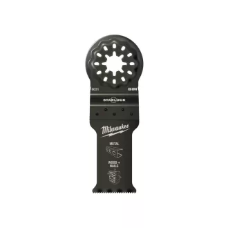   MILWAUKEE Ponorný pílový list Bimetal (kov, drevo + klince) 28 x 47 mm Multitool Starlock (10ks)