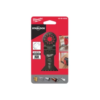   MILWAUKEE Ponorný pílový list Bimetal (kov, drevo + klince) 43 x 47 mm Multitool Starlock