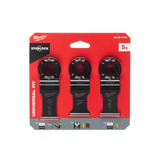   MILWAUKEE Sada ponorných pílových listov 5-dielna kov/drevo Multitool Starlock