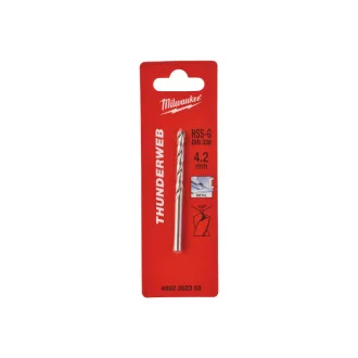   MILWAUKEE Skrutkovací vrták 4,2 x 75/43 mm HSS-G DIN 338 Thunderweb