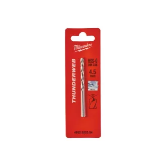   MILWAUKEE Skrutkovací vrták 4,5 x 80/47 mm HSS-G DIN 338 Thunderweb