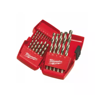   MILWAUKEE Sada skrutkových vrtákov 19 kusov 1,0-10,0 mm HSS-G DIN 338