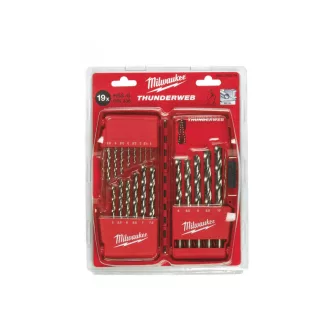   MILWAUKEE Sada skrutkových vrtákov 19 kusov 1,0-10,0 mm HSS-G DIN 338