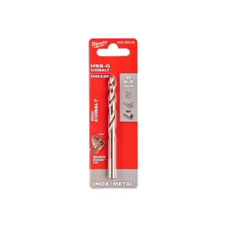   Vrták MILWAUKEE 6,5 x 101/63 mm HSS-G Co DIN 338 červený kobalt