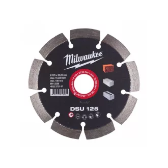   Diamantový rezací kotúč MILWAUKEE 125 x 2,4 x 10 x 22,2 mm Segmentovaný DSU